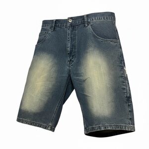 Classic Faded Blue Jean Shorts for Men